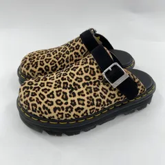 【中古】Dr. Martens ZEBZAG MULE シューズ UK7 レオパード ドクターマーチン[10]