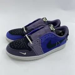 【中古】Zion Williamson × NIKE Air Jordan 1 Low OG Voodoo Alternate スニーカー 27.5cm IH2309-500 パープル ブルー ブラック ナイキ[10]