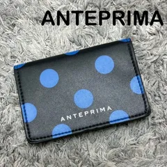 【美品】ANTEPRIMA アンテプリマ カードケース 名刺入れ ブラック 水玉 レザーのサムネイル