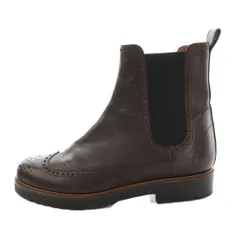 マーガレットハウエル MARGARET HOWELL アイデア idea ウィングチップサイドゴアショートブーツ 22.5cm 茶 ブラウン /SS ■OS