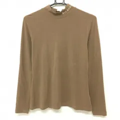 【美品】リエンダゴルフ 長袖ハイネックシャツ ブラウン 微起毛 リボン  レディース M ゴルフウェア RIENDA GOLFのサムネイル