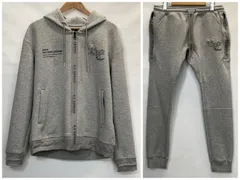 [浜館75-2237]　[店舗併売品] Retro Engine レトロエンジン adamsJUGGLER アダムスジャグラー R.ストーンジップフーディー R.ストーンジップスウェットパンツ セットアップ  XLサイズ グレー RTEG [中古品]