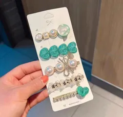 [VOKLLIYU]ヘアクリップ おしゃれ 髪留め ぱっちん ヘアピン パール ヘアアクセサリー キラキラピン ヘアアクセサリー 髪飾り 前髪 ヘアクリップ 可愛い 卒業式 入学式おしゃれ 女性用 誕生日プレゼント 入学式 卒業式 結婚 誕生日 記念日 女性