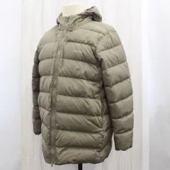 【行董】◇LANDS END ダウンジャケット メンズ カーキ Lサイズ AE0S03082