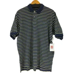 ポロバイラルフローレン Polo by RALPH LAUREN ポニー刺繍ロゴ ボーダー ポロシャツ メンズ import：XL 