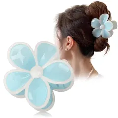 FASELE バンスクリップ ヘアクリップ バレッタ 髪留め カジュアル スタイリッシュ 甘美 可愛い 彩り プルメリア エレガント ヘアアクセサリー 人気 レディース 髪飾り 優雅的 オシャレ 日常 旅行 母の日 ギフト 贈り物 プレゼント