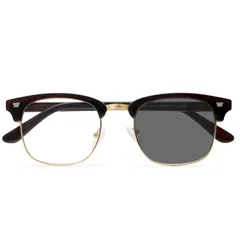 [Dollger] ブルーライトカットメガネ 伊達メガネ 調光サングラス 変色 紫外線カット 度なし 超軽量 おしゃれ パソコン用メガネ メンズ レディーズ 男女兼用 ブラウン