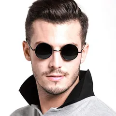 [CCINEE] サングラス 伊達メガネ 丸型サングラス 変色 ラウンド 超軽量 調光 UVカット レディース メンズ 運転 丸メガネ 拭きクロス おしゃれ 釣り (ブラック/シルバー)