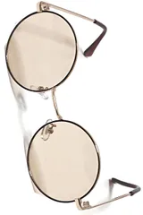 [ブリスレザー] ブラウン(七宝)×Lブラウン 丸メガネ 丸眼鏡 伊達 メガネ 丸型 丸み ラウンド型 フルリム 縁あり メンズ レディース グラサン サングラス 度なし 色付き 透明 クリア 四角 ラウンド クロブチ 黒ぶち 黒縁 眼鏡 軽い 軽量 だてめが