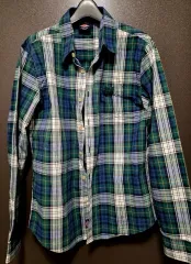 L ディッキーズ チェック シャツ (長袖)