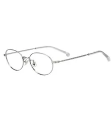 [ゾフ] オーバル型 メガネ（シルバー）｜柴田ひかり 鼻パッド ズレ落ち防止 眼鏡 検眼調整 伊達メガネ 度付きレンズ交換 度あり 度なし シルバー レディース メンズ 男女兼用 おしゃれ ユニセックス スタイリッシュ 【ZO243007-15E1】【51□1