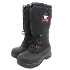 ソレル SOREL NL2134-010 スノーライオン XT ウィンターブーツ スノー ロゴ レースアップ 25cm 黒 ブラック /JS ■GY18