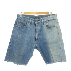リーバイス Levi's デニム ジーンズ ハーフパンツ W33 L30 青 ブルー インディゴ 切りっぱなし ボタンフライ /MN36 ■GY99