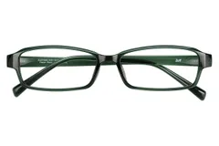 [ゾフ] スクエア型 メガネ (グリーン(オリーブ)・ZL251002_64A1)｜CLASSIC｜横長 軽量 眼鏡 伊達めがね 度付き（レンズ交換券付き） 度あり 度なし メンズ レディース ユニセックス おしゃれ 読書