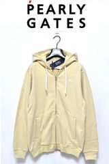 【定価3万5200円】新品 PEARLY GATES 吊り裏毛 フルジップパーカー 5 イエロー 053-4962361 パーリーゲイツ フーディ