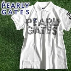 PEARLY GATES パーリーゲイツ ゴルフ 日本製 吸水速乾 エイトロック鹿の子 ビッグロゴ ストレッチ 半袖 ポロシャツ ゴルフウェア レディース 055-2260692 定価1.8万 ホワイト  ▲021▼50731w06