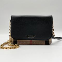 バーバリー ショルダーバッグ ハンプシャー ブラック BURBERRY 新品 