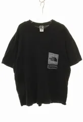 シュプリーム SUPREME × THE NORTH FACE 23SS PRINTED POCKET TEE BLACK M NT02309I ノースフェイス プリンテッド ポケット Tシャツ 半袖 ブラック 【中古】☆AA★260218