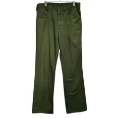 Levi’s (リーバイス) STA-PREST 60s ツイルパンツ bigE ボタン裏4 42TALON カーキ 実寸W31程度