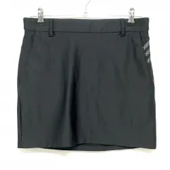 【超美品】アディダス スカート 黒 地模様 ストレッチ  レディース OT ゴルフウェア adidas