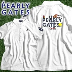 PEARLY GATES パーリーゲイツ ゴルフ 日本製 GRAFFLEX どうしちゃったPG ドライ鹿の子 ストレッチ 半袖 ポロシャツ ゴルフウェア レディース 055-2260002 定価1.9万 ホワイト ▲022▼50730w07