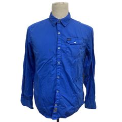 【古着】NAPAPIJRI ナパピリ シャツ 長袖シャツ ミリタリーシャツ ワークシャツ カジュアルシャツ 青 XLサイズ