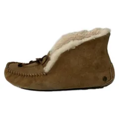 UGG(アグ) ショートブーツ 24 レディース モカシン・ローファー 1004806 ベージュ×アイボリー ムートン
