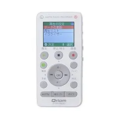 【中古-非常に良い】 山善 YAMAZENキュリオム AM FM ラジオボイスレコーダー YVR-R600 (白)のサムネイル