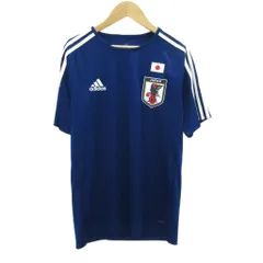 アディダス adidas サッカーウエア ユニホーム 日本代表 レプリカ M 青 ブルー 半袖 クルーネック /HO47 ■GY58