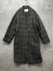 green label relaxing グリーンレーベルリラクシング ユナイテッドアローズ FM オーバーサイズ ノーラペル コート size38/グレー系 ◆■◎レディース