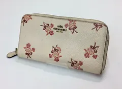 COACH コーチ ラウンドファスナー 長財布 28444 花柄 レザー ウォレット    K0318