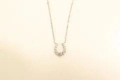 【中古】 4℃ レディースネックレス -- ホースシューネックレス 4℃ -- 銀 シルバー