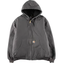 古着 カーハート Carhartt アクティブジャケット 中綿入り ダックフルジップパーカー USA製 メンズXL相当/eaa495311