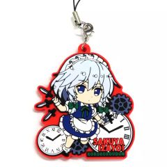 【中古】同人アクセサリー・小物系 【東方Project】ラバーストラップ 十六夜咲夜(夕華ののこ) C94/コロコロうどん