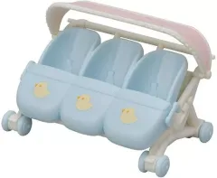 【中古】おもちゃ みつごちゃんベビーカー 「シルバニアファミリー」