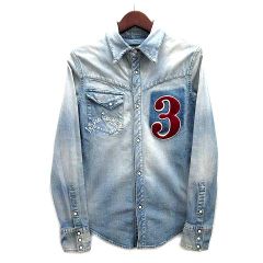 定価4.6万 1piu1uguale3 No3 numberingデニムシャツⅢ - メルカリ 定価4.6万 1piu1uguale3 No3 numberingデニムシャツⅢ - メルカリ