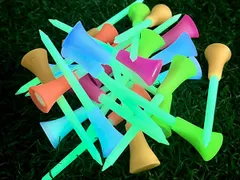 CRESTGOLFゴルフ ティー 面白い ゴルフボール ビギ二レディースゴルフティー 高級 ゴルフ 面白いグッズ 3インチショートティー ゴルフ 誕生日プレゼント 男性 ゴルフコンペ 景品 おもしろ ガールズティー パリティー マルチカラーのサムネイル