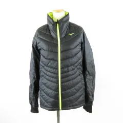 ミズノ MIZUNO スポーツウェア GOLF 中綿ブルゾン ジャケット ジップアップ 長袖 総柄 黒 M *A240