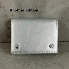 美品 Another Edition UNITED ARROWS アナザーエディション ユナイテッドアローズ 三つ折り財布 シルバー ウォレット ミニ財布 コンパクト ミニウォレット カード入れ 札入れ 小銭入れ メタリック 華やか ★ ■■