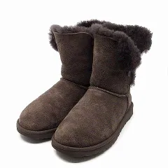 アグ オーストラリア UGG australia ベイリーボタン W BAILEY BUTTON  ムートンブーツ チョコレート 5803W 23cm ☆AA★