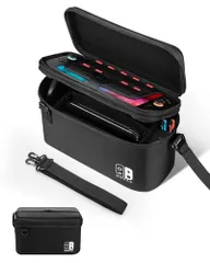 ◆Mozan Switch 2 ケース 大容量収納 まるごと収納バッグ オールインボックス 2層構造 キャリーケース スイッチ2 全面保護 耐衝撃 防水 Switch 2本体・ドック・Joy Con・Proコン対応 ゲームカード 電源アダプタ 82960325