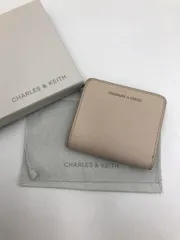 CHARLES & KEITH チャールズ＆キース トップジップ スモールウォレット 二つ折り 財布 オーツ ■■ レディース