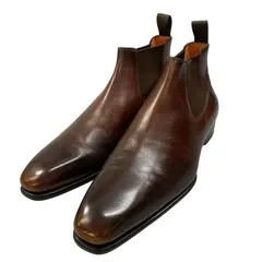 サントーニ サイドゴア ブーツ レザー ブラウン SANTONI【AFC42】