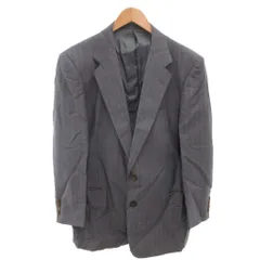 バーバリーズ Burberrys WOOL＆MOHAIR ヴィンテージ テーラードジャケット シングル ウール 170AB5 グレー /FF ■GY47