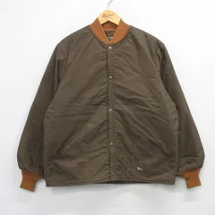 L/古着 10X 長袖 ナイロン ジャケット メンズ 90年代 90s USA製 茶他 26feb06