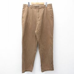 W34/古着 ブルックスブラザーズ ブランド パンツ メンズ コットン 茶 26feb07