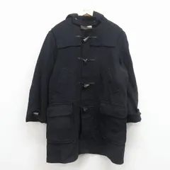 XL/古着 アクアスキュータム 長袖 ウール ダッフル コート パーカー メンズ ロング丈 イングランド製 黒【spe】 26feb07