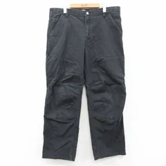 W38/古着 ティンバーランド パンツ メンズ ダブルニー 黒 26feb07のサムネイル