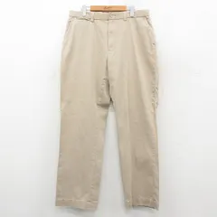 W34/古着 ラルフローレン ブランド チノ パンツ チノパン メンズ 90年代 90s コットン ベージュ 26feb07