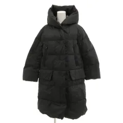 ユニクロ UNIQLO +J ジルサンダー ダウンロングコート ジャケット フード S 黒 ブラック 212-443927 /JS ■ECB001のサムネイル